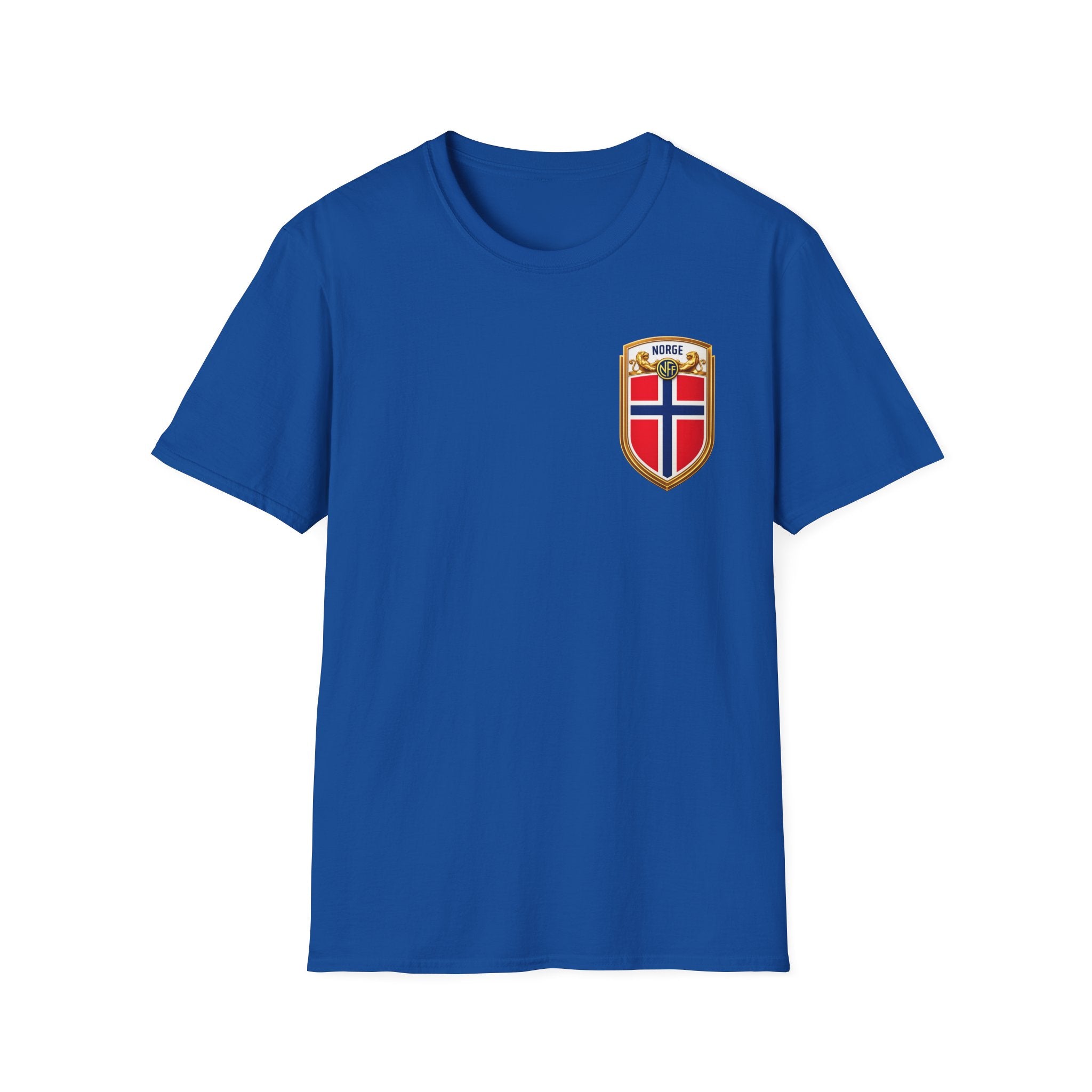 Norway Shield T-Shirt — Norge Flag Crest Chest Logo Tee