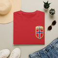 Norway Shield T-Shirt — Norge Flag Crest Chest Logo Tee