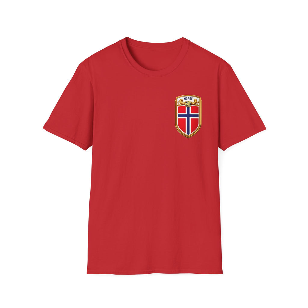 Norway Shield T-Shirt — Norge Flag Crest Chest Logo Tee