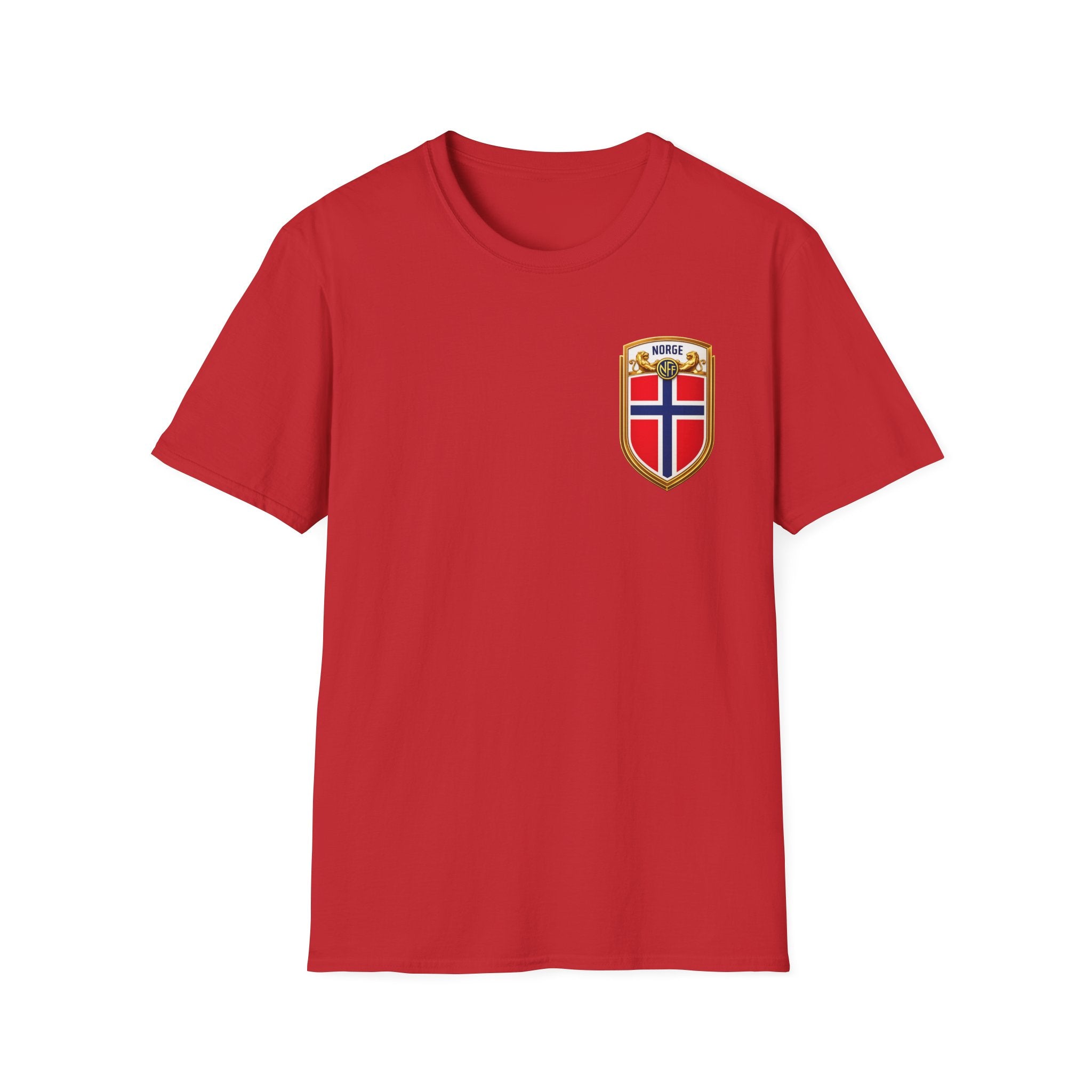 Norway Shield T-Shirt — Norge Flag Crest Chest Logo Tee