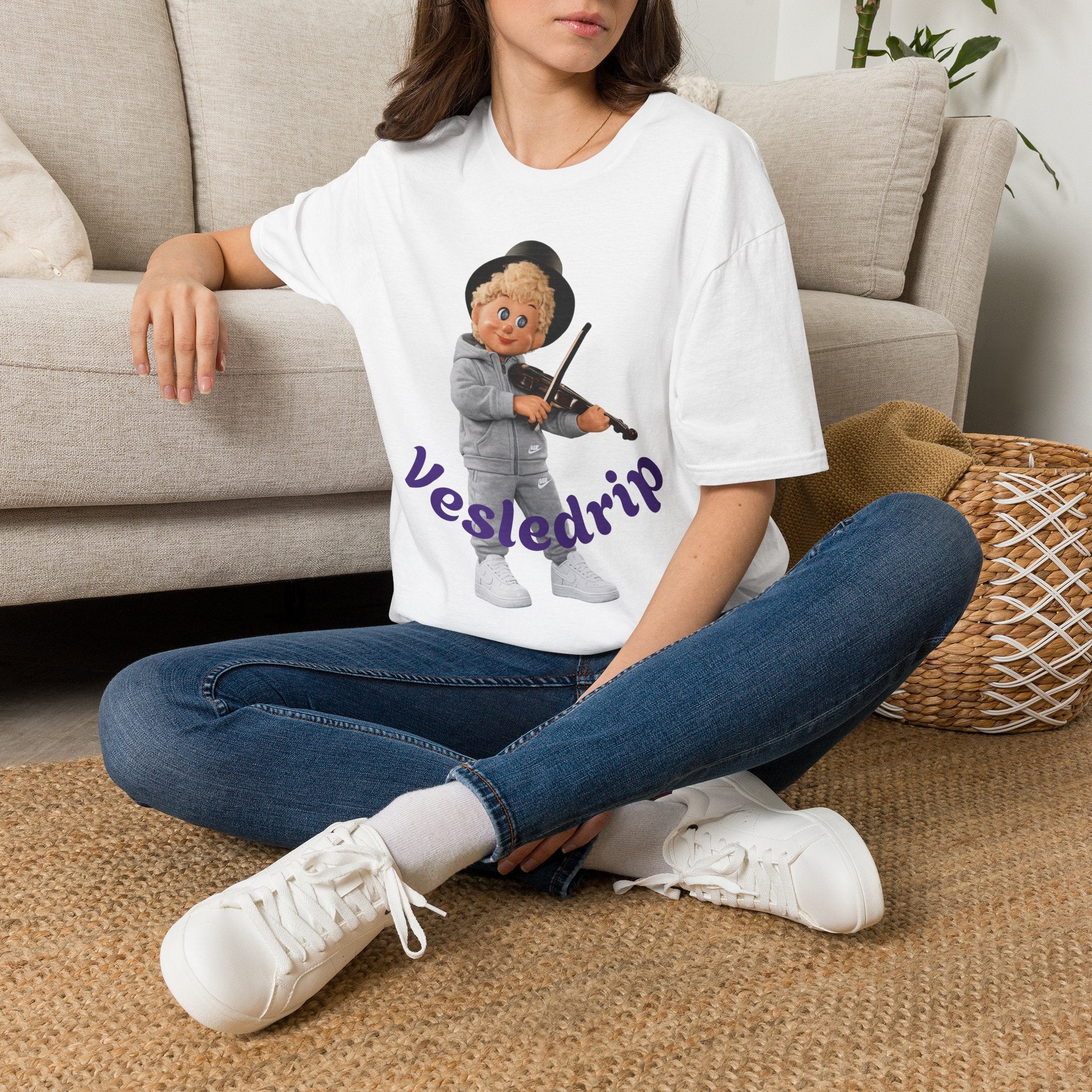 Vesledrip med fela T-Shirt