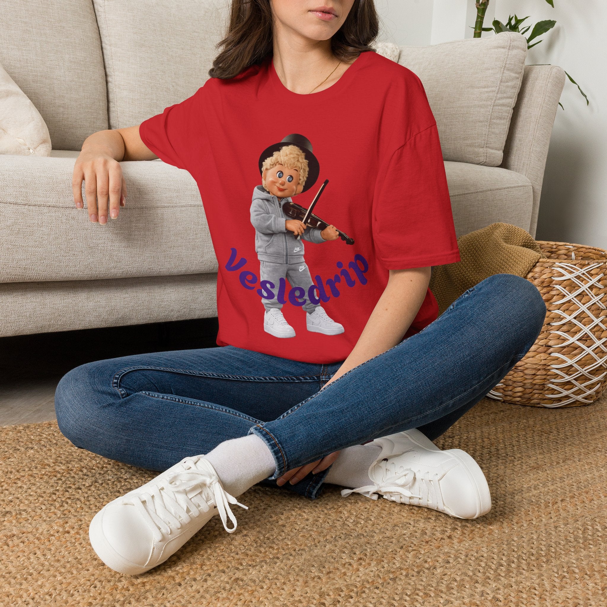 Vesledrip med fela T-Shirt