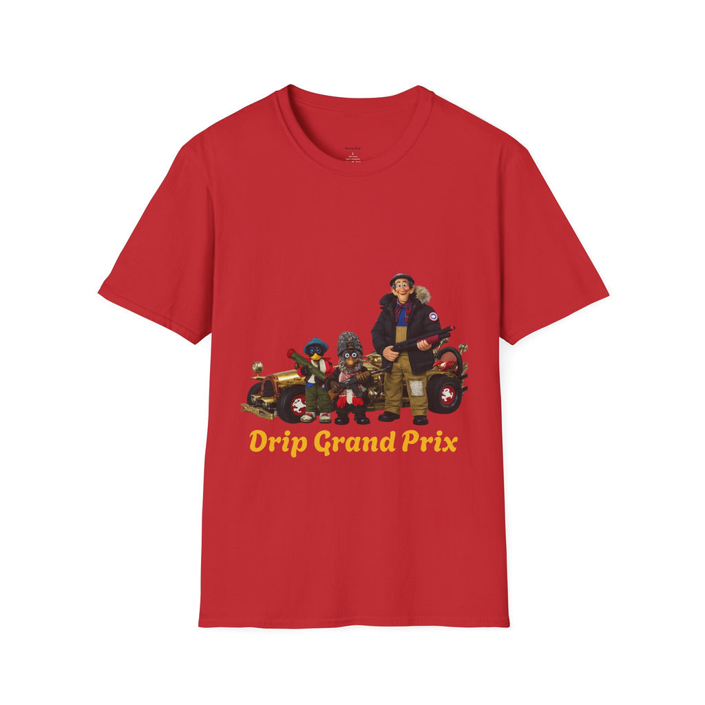 Drip Grand Prix T-Shirt — Retro Racing Crew Graphic Tee