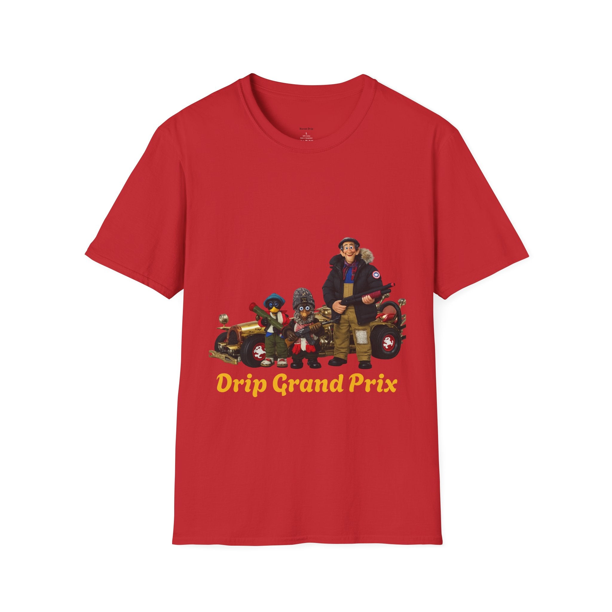 Drip Grand Prix T-Shirt — Retro Racing Crew Graphic Tee