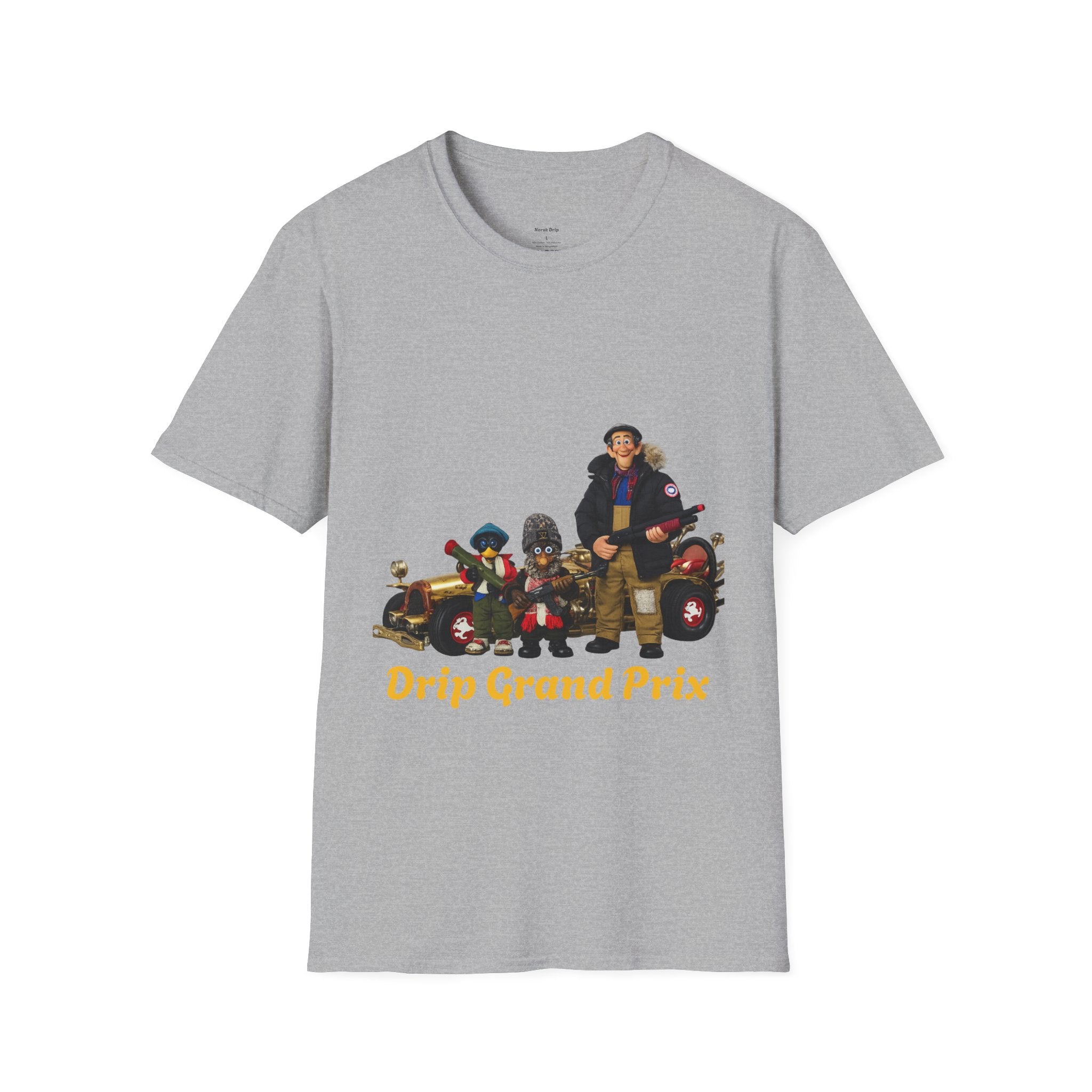 Drip Grand Prix T-Shirt — Retro Racing Crew Graphic Tee