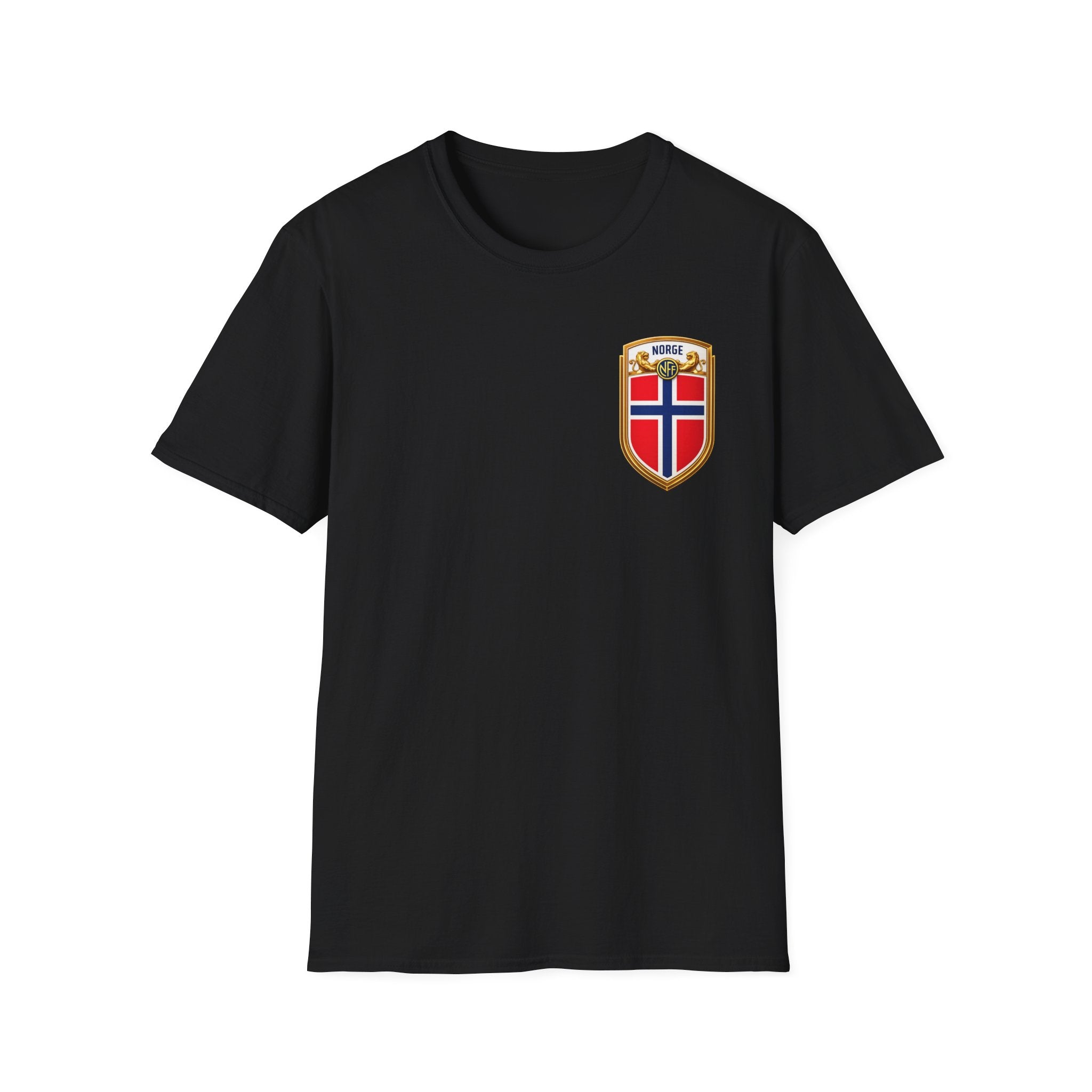 Norway Shield T-Shirt — Norge Flag Crest Chest Logo Tee