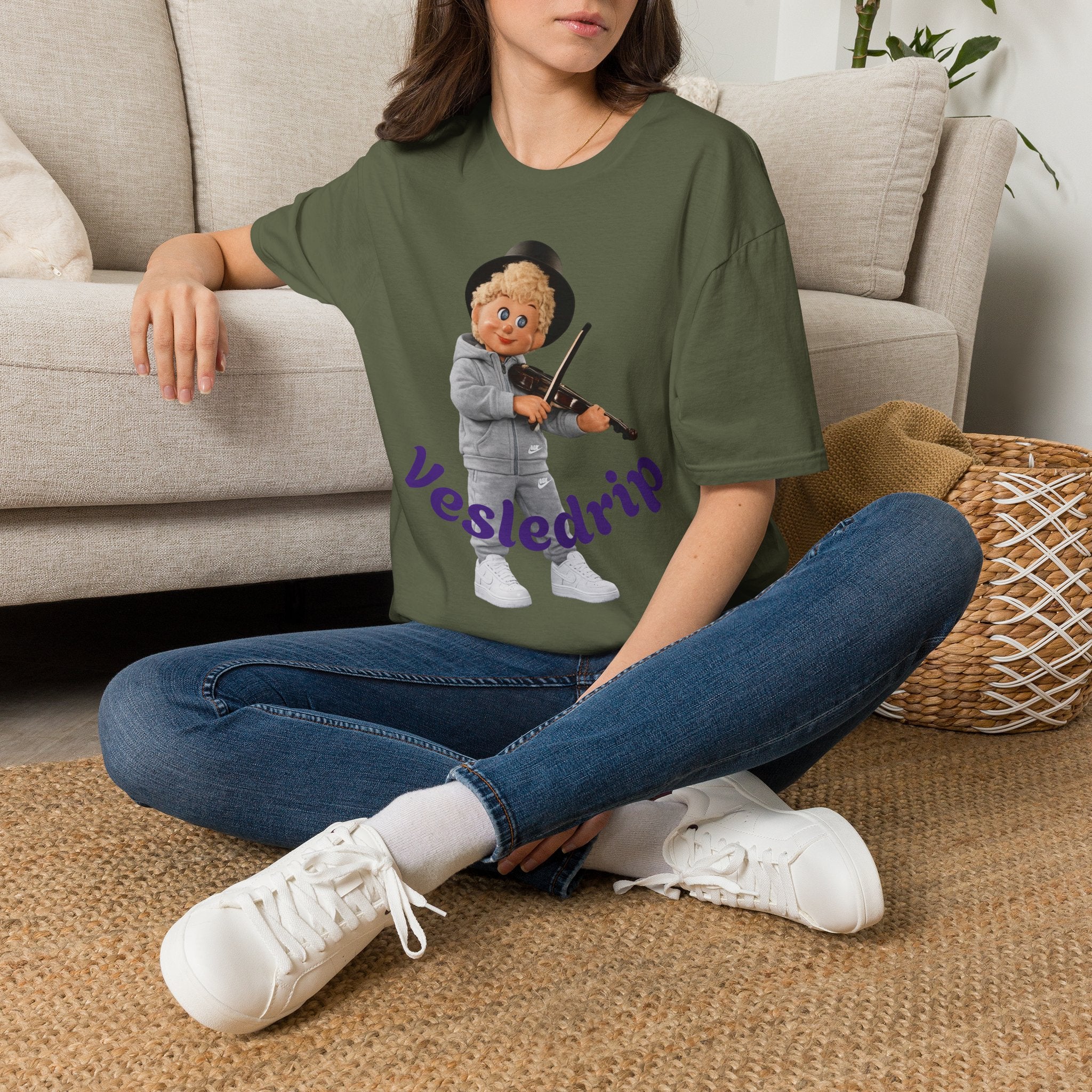 Vesledrip med fela T-Shirt