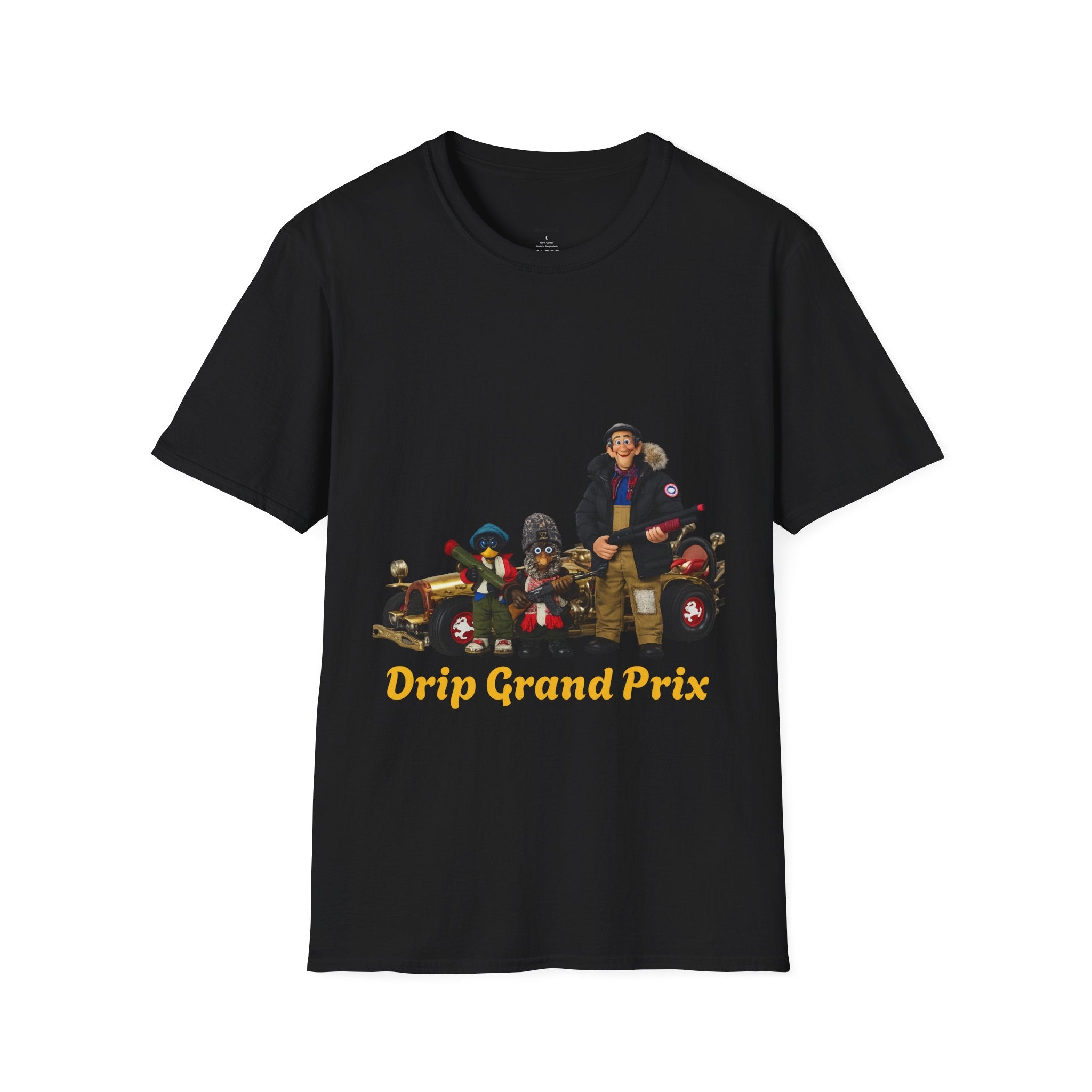 Drip Grand Prix T-Shirt — Retro Racing Crew Graphic Tee